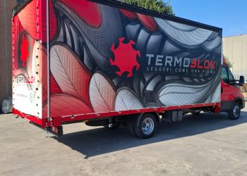 Centina elettroidraulica in alluminio per veicoli industriali e camion
